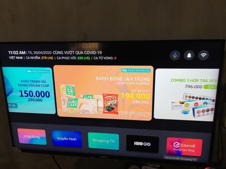 ứng dụng sopping trên fpt play box 2020