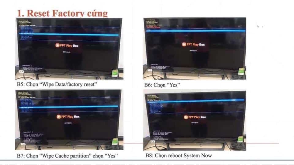 reset phần cứng FPT Play Box