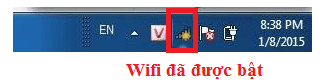 Kiểm tra laptop đã bật wifi hay chưa