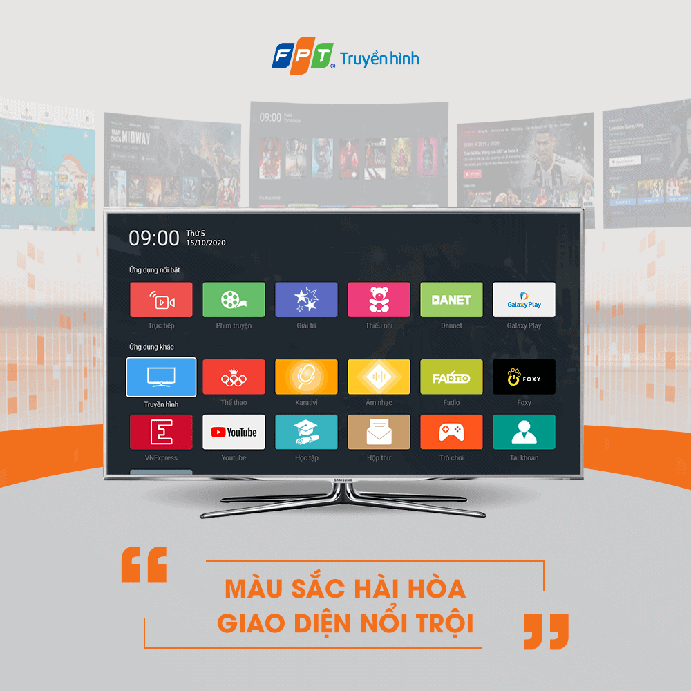 Giao diện nổi trội