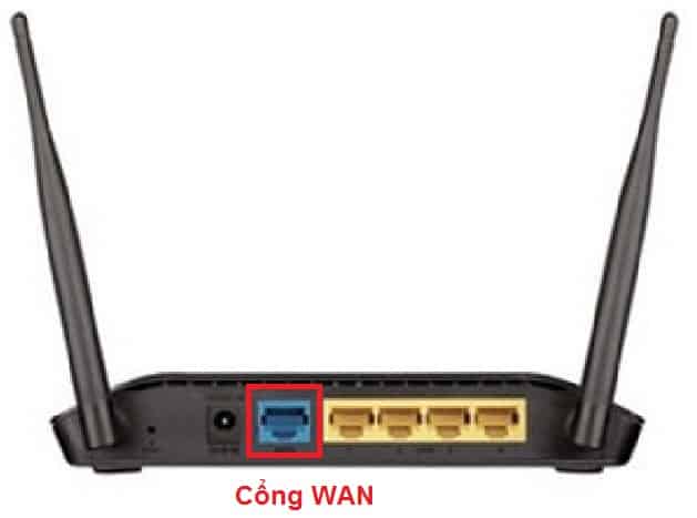 Cổng Wan trên router wifi Dlink
