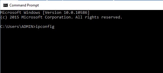 Giao diện Command prompt