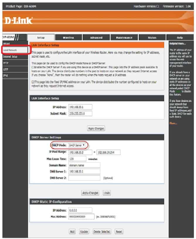 Tắt DHCP trên modem