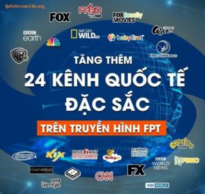Truyền hình FPT bổ sung thêm 8 kênh mới