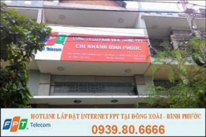 Lắp đặt internet FPT tại Đồng Xoài – Bình Phước miễn phí 100%